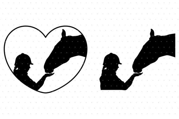 Download Young Girl and Her Horse SVG - Horse svg Collection
