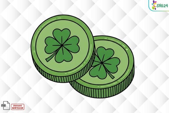 Download St Patricks Lucky Coin Clover Png - Love Collection