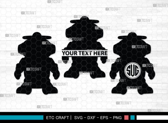 Download Robot SVG Monogram, Robot Silhouette - Robot svg Collection