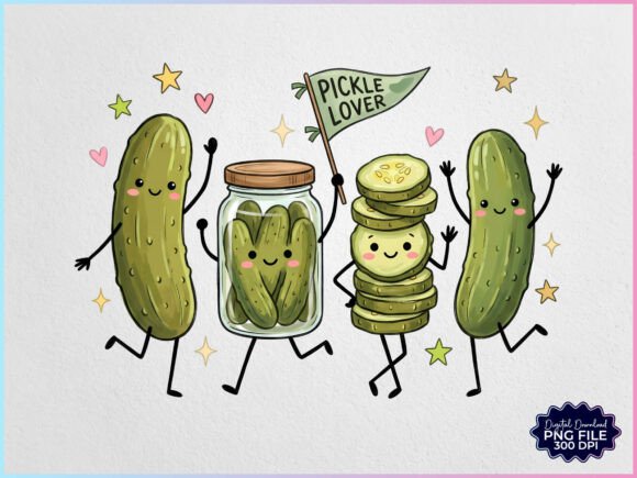 Download Pickle Lover Pickle Friends Doddle PNG - Love Collection