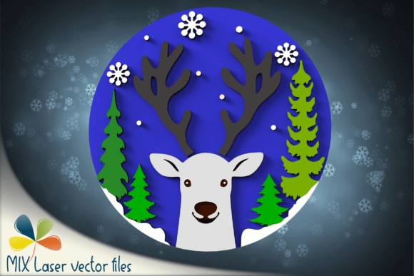 Download Cute Reindeer Sign Laser SVG File - Sign laser svg Collection