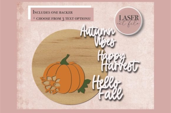 Download Fall Floral Pumpkin Sign Laser SVG File - Premium Resources