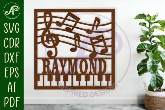 Download Music Lovers Name Sign Svg Laser Cut - Love Collection