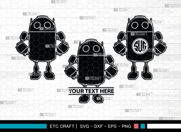 Download Robot SVG Monogram, Robot Silhouette - Robot svg Collection